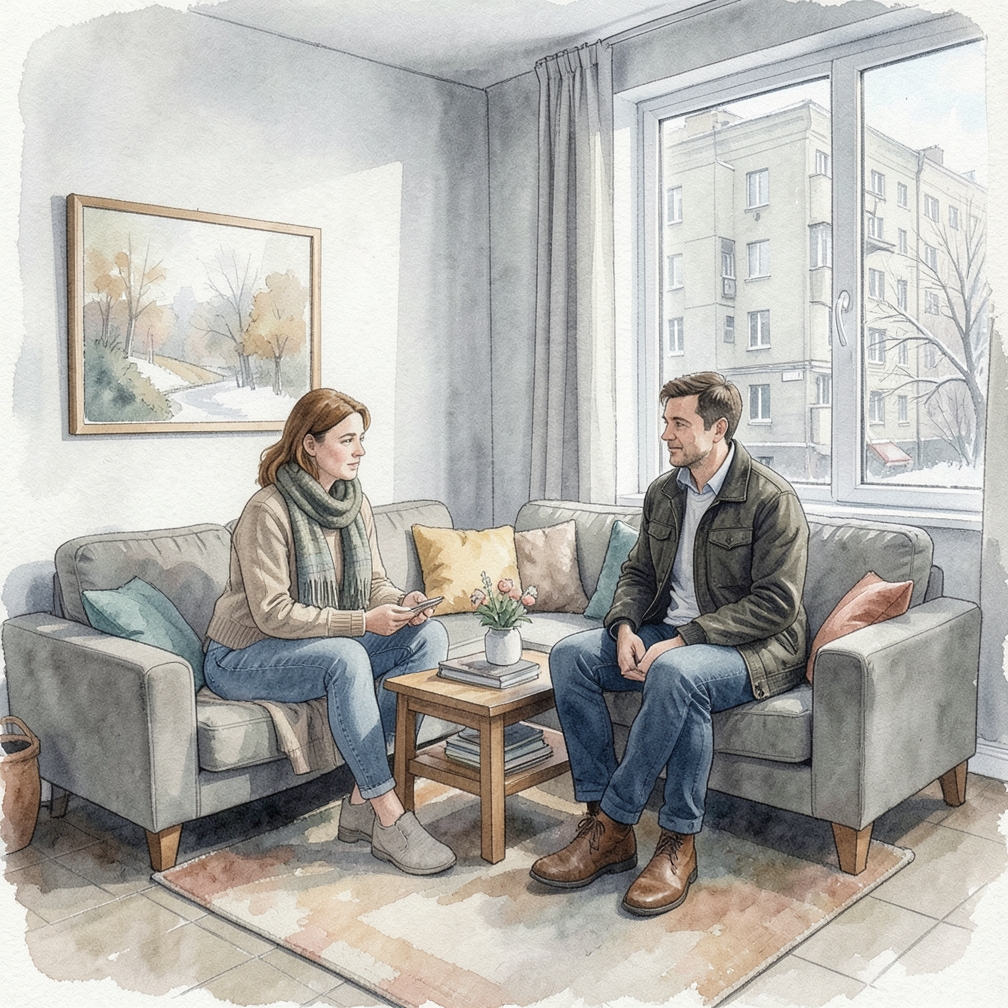 Уложите линолеум на основание