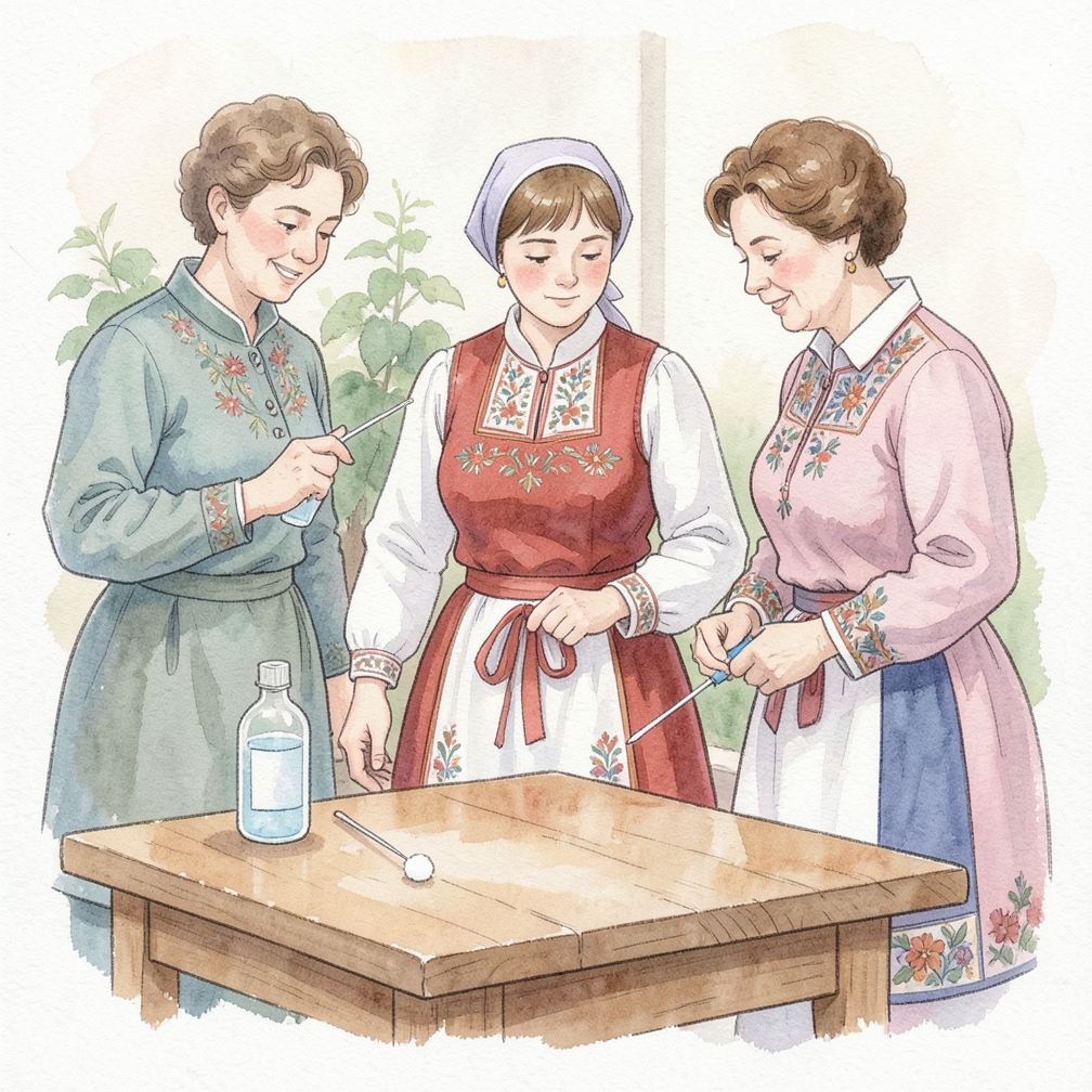 Очистите рану с помощью антисептика