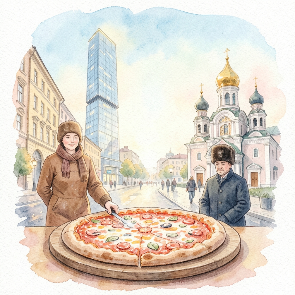 Приготовьте пиццу на подставке