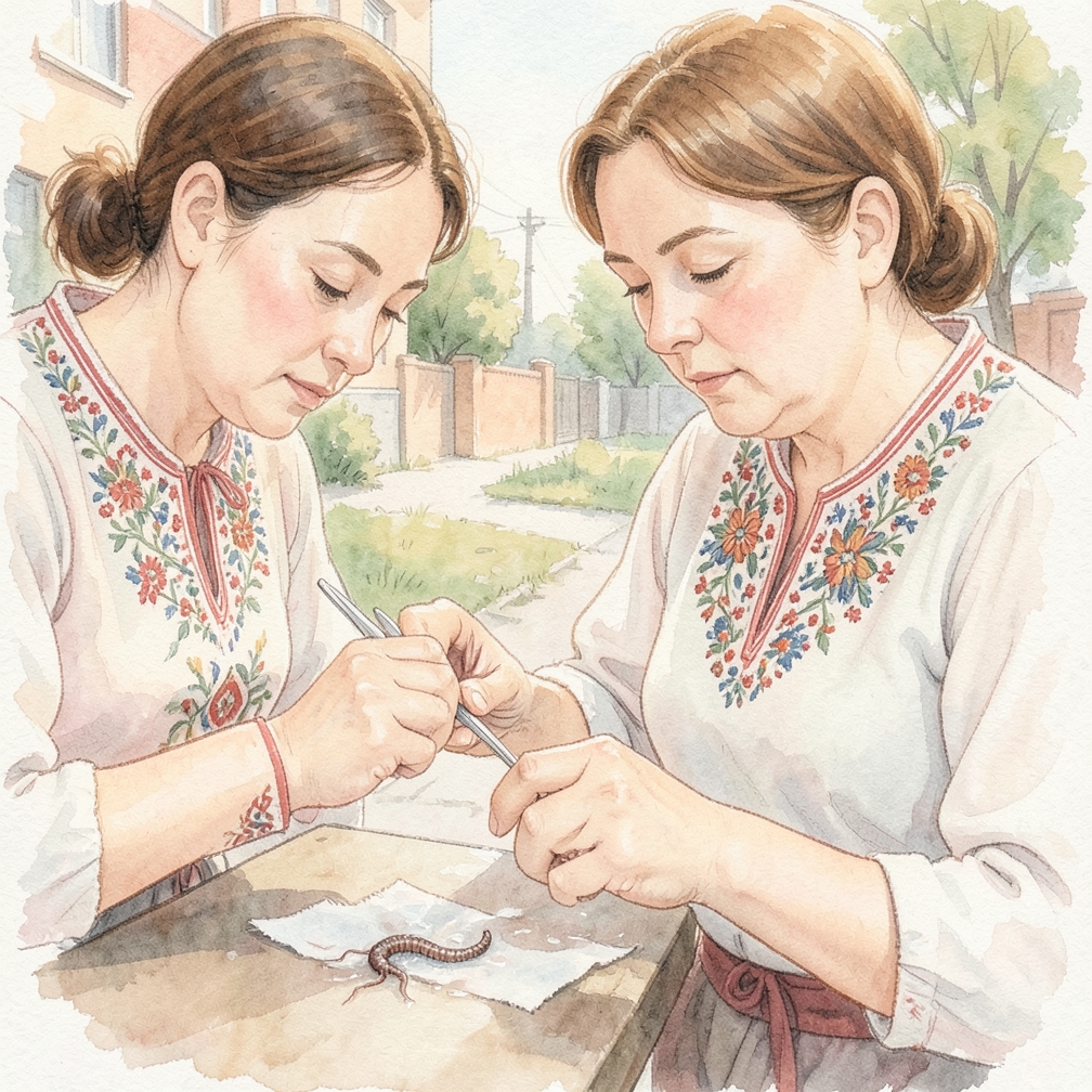 Удалите бабочку аккуратно