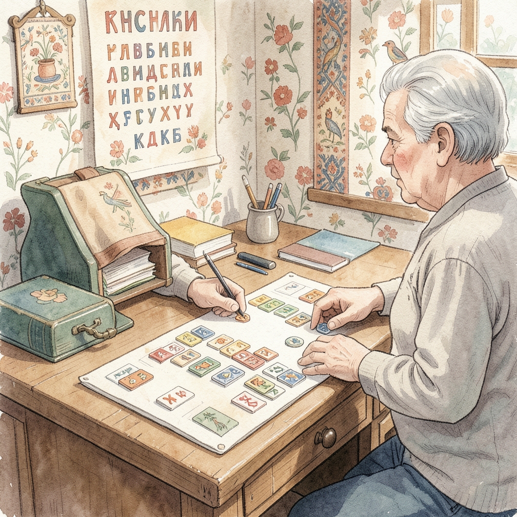 Расставьте фишки по своим секциям