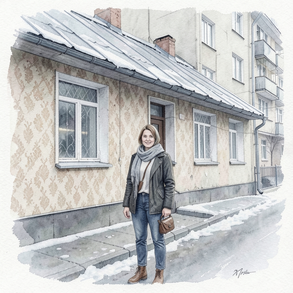 Измерьте длину черепицы на крыше