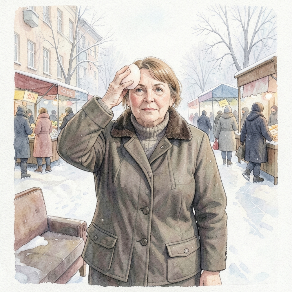 Проведите яйцом по голове, ушам и лицу