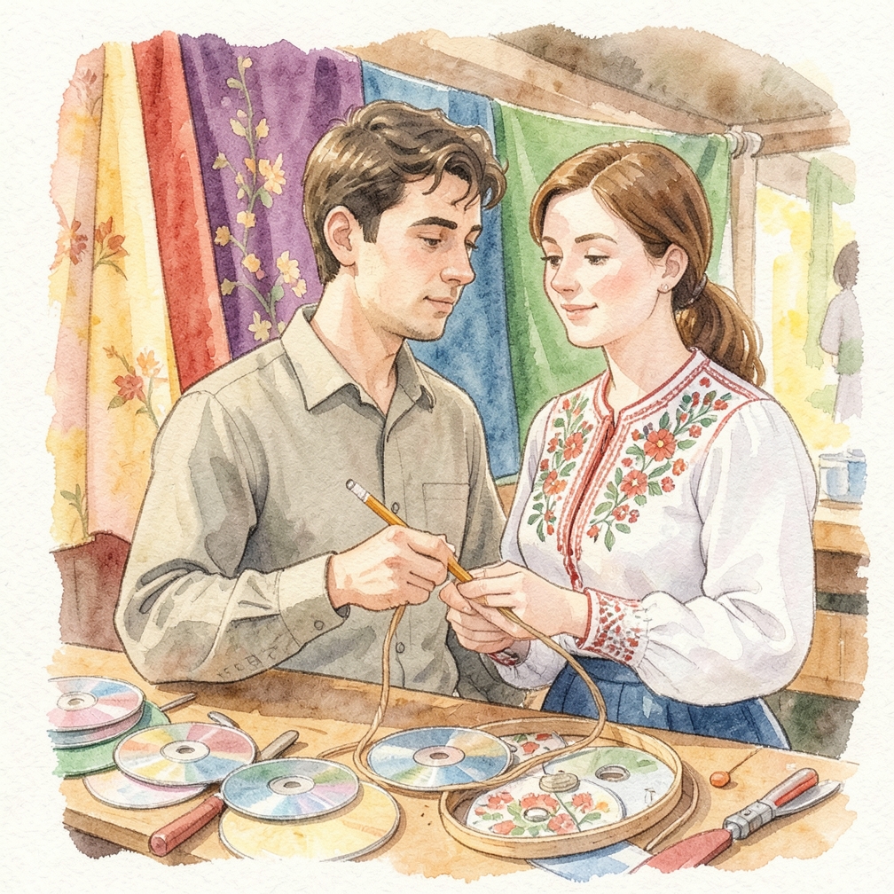 Сделайте крючок из проволоки с помощью карандаша