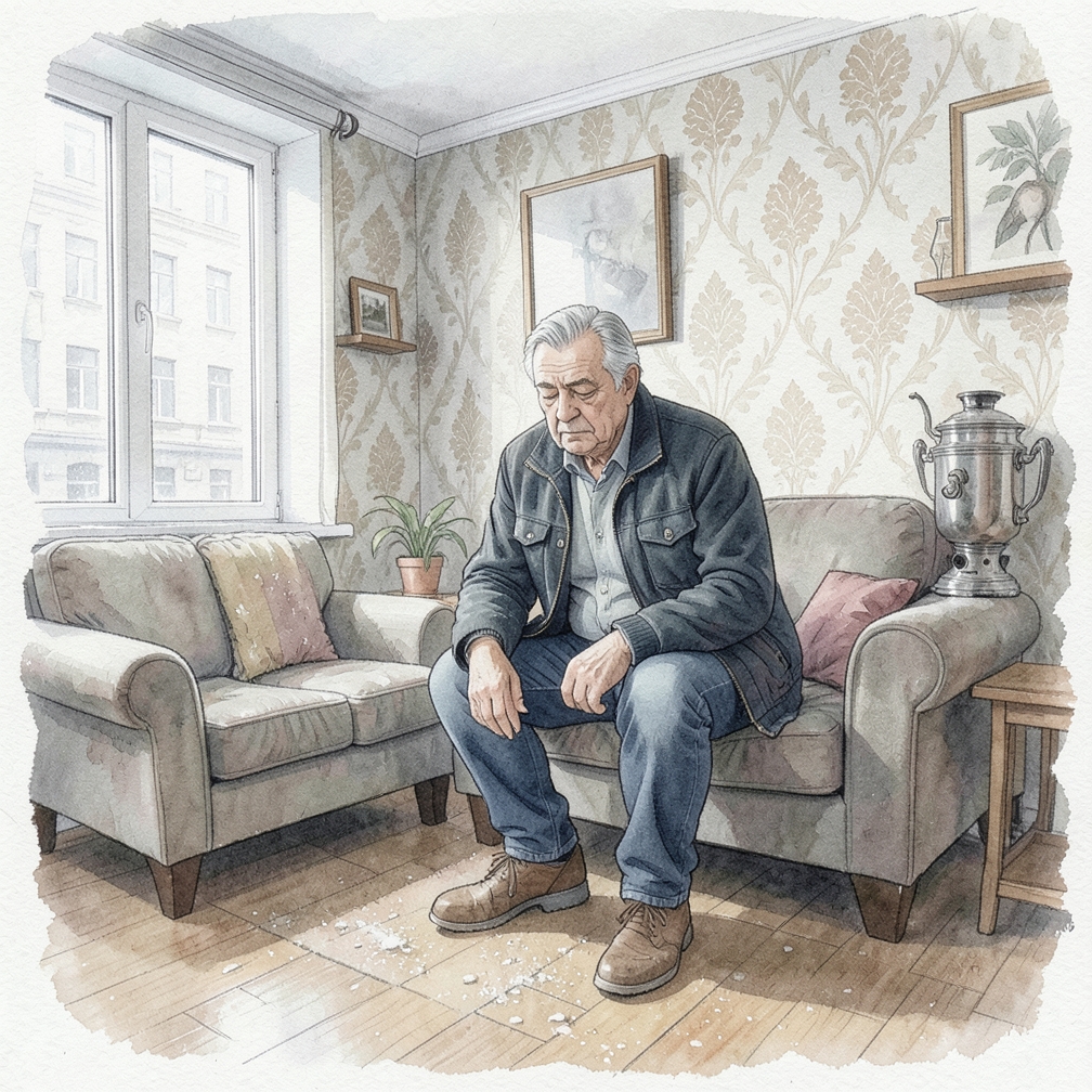 Очистите помещение и выполните сухую уборку