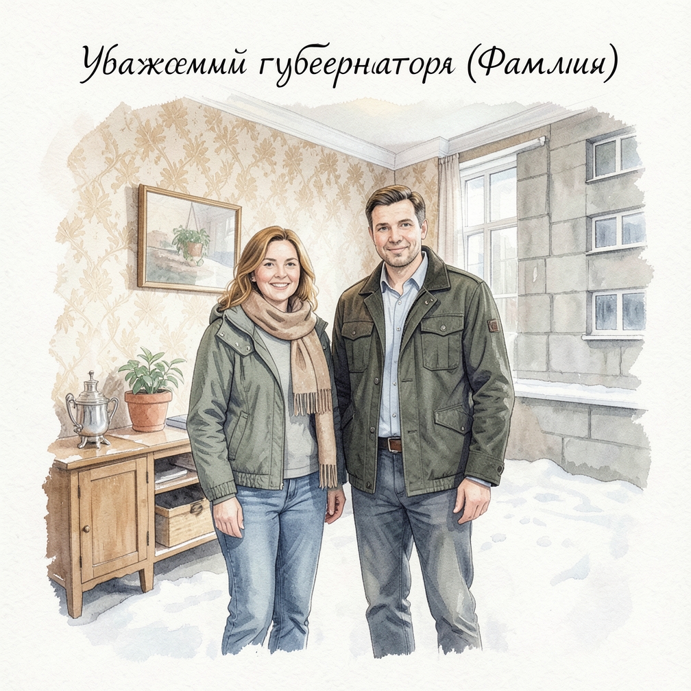 Начните письмо с «Уважаемый губернатор (Фамилия)»