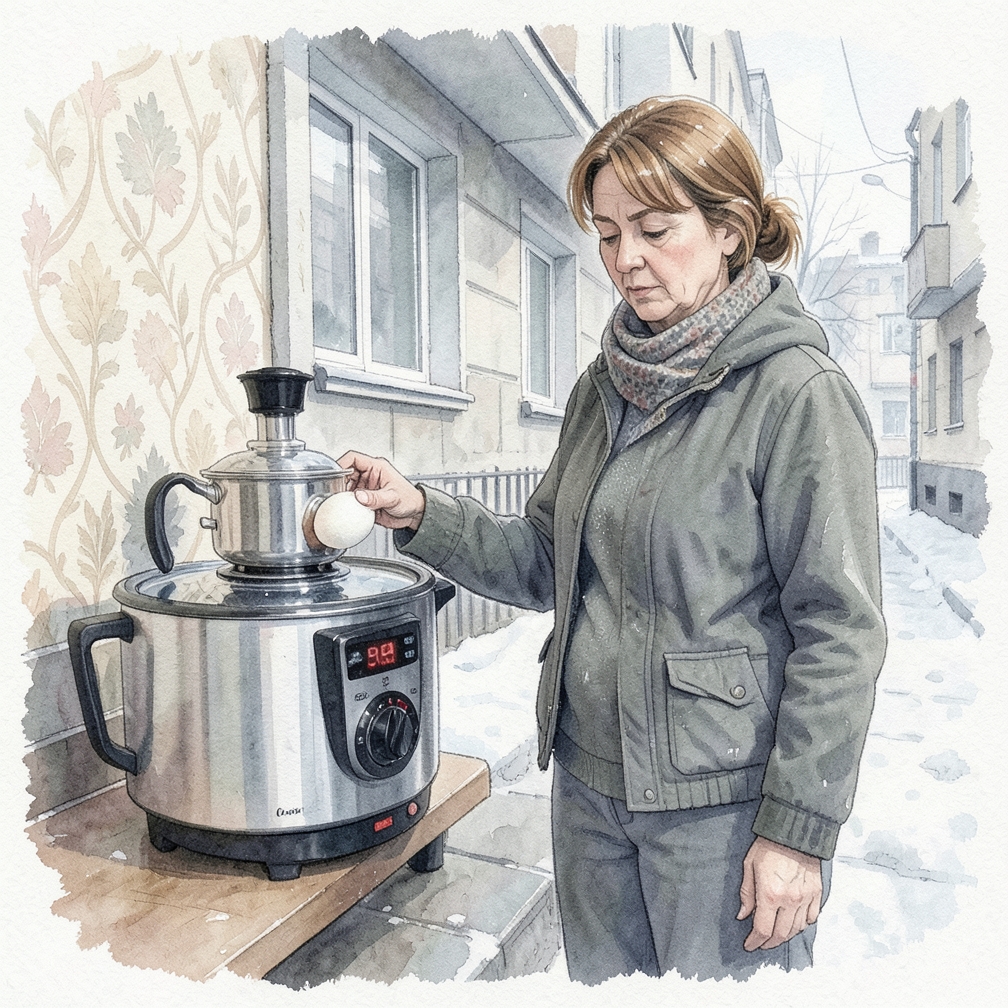 Настройте время и температуру