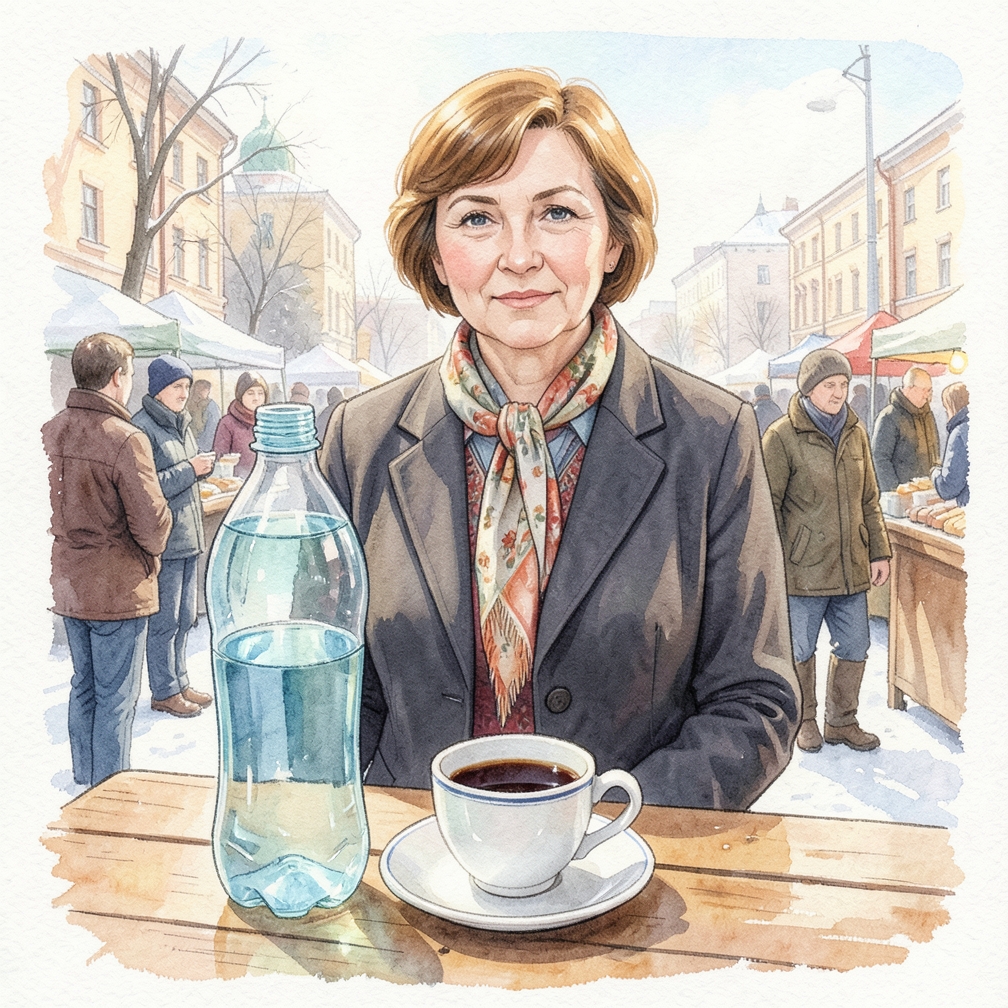 Проверьте бутылку с водой