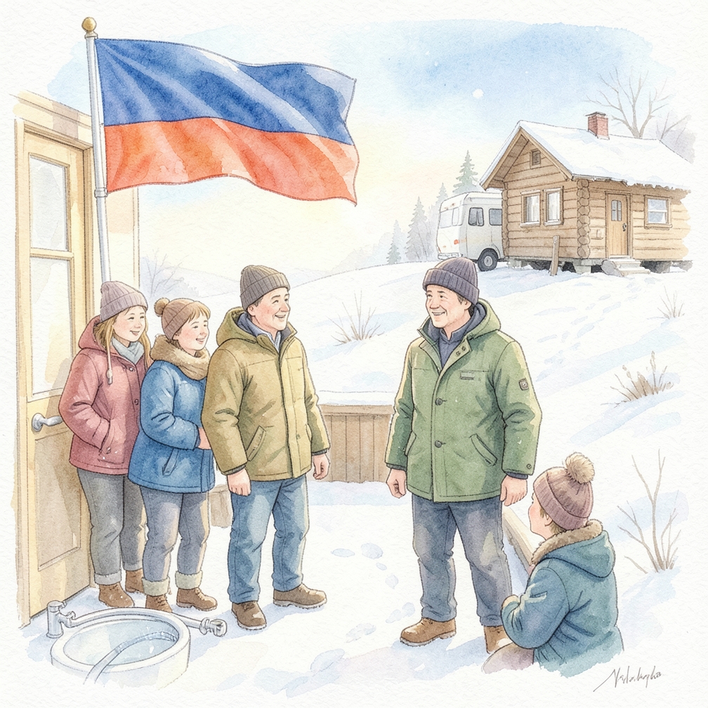 Продуйте водопроводную линию до тех пор, пока воздух больше не будет выходить, что указывает на полное высыхание линии