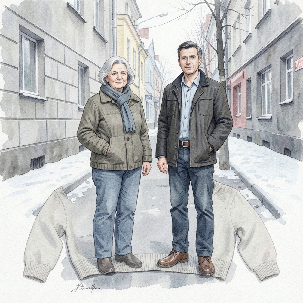 Обрежьте излишки материала снизу свитера, если это необходимо